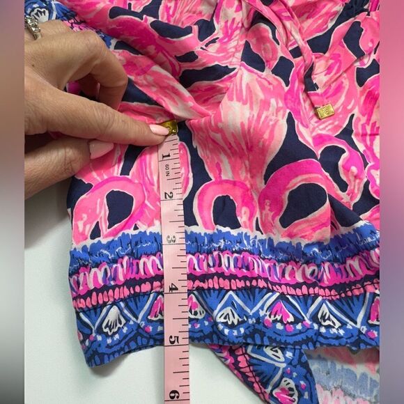 Lilly Pulitzer - Katia Shorts: "High Tide Navy Via Amor" Small - Picture 8 of 10